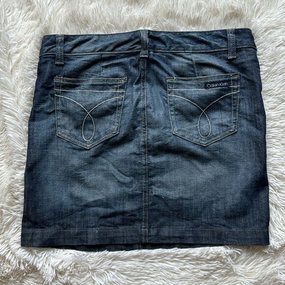 Calvin Klein Jean Skirt Size 10 Waist 30 - Picture 2 of 5